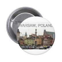 ALTE STADT WARSCHAUS POLEN STARREN-MIASTO ANSTECKNADELBUTTON