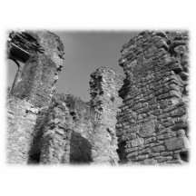 Alte Steinwände und Himmel Photo Skulptur