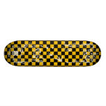 Alte Tätowierung Checkboard - Gelb u. Schwarzes Individuelles Deck