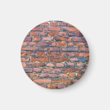 Alte Wand-Beschaffenheit der Ziegelsteine Kühlschrankmagnete