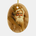 Alte Welt viktorianischer Weihnachtsmann Weinachtsornamente