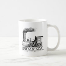 Alte Zeit-Dampf-Lokomotive Kaffeehaferl