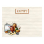 alte Zeitrezepte Postkarte