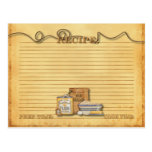 alte Zeitrezeptkarte Postkarten