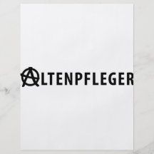 Altenpfleger Ikone Flyer Druck