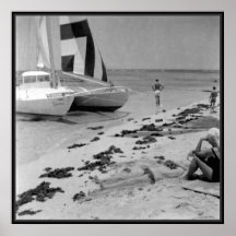 Alter Hawaii-Strand Posterdrucke