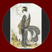 Alter japanischer Kunst-Aufkleber aufkleber