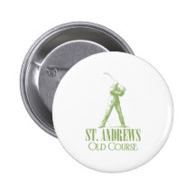 Alter Kurs St Andrews Anstecknadelbutton