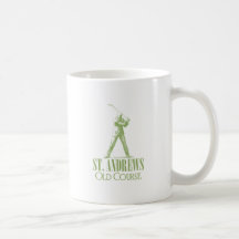 Alter Kurs St Andrews Tee Tasse