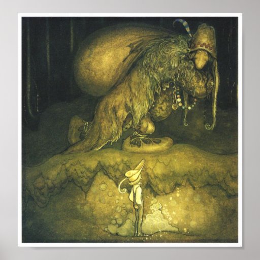 Alter Mann-Schleppangel-Plakat Johns Bauer