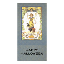 Alter Zeit Halloween-Entwurf Fotokarten