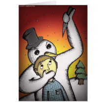 Alternative Weihnachtskarten - Mörder-Schneemann