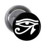 Altes Ägypten-Augen-Symbol-Knopf Anstecknadelbutton