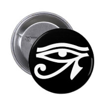 Altes Ägypten-Augen-Symbol-Knopf Anstecknadelbutton