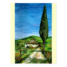 Altes Bauernhaus in Chianti Postkarten