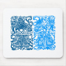 Altes chinesisches Symbol: Gott der Tür (V1) Mousepad