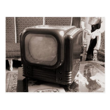 Altes Fernsehen Postkarten