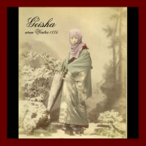 Altes Geishafoto circa Winter 1885 poster