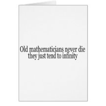 Altes Mathe zur Unendlichkeit Karte