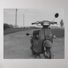 Altes Moped Plakatdrucke