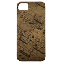 Altes Musik-Notenblatt Etui Fürs iPhone 5