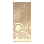 Altes Pergament-Shabby Chic-Hochzeits-Programm Personalisierte Werbekarte