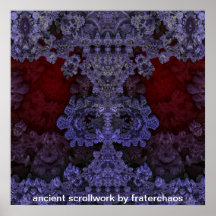 altes scrollwork durch fraterchaos posterdruck