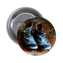 Altmodische Schuhe Buttons