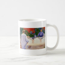 Am Frühstückstische 1910 Kaffee Tassen
