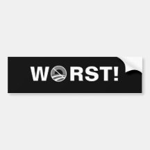 Am schlechtesten - Obama Auto Sticker