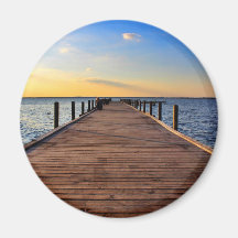Am Wasser Kühlschrankmagnet