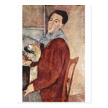 Amadeo Modigliani - Öl-Leinwand des Selbstporträt- Postkarten