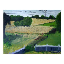 Amagansett Feld Postkarte