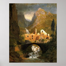 Amalfis Valle dei Mulini Kampanien Italien Plakat