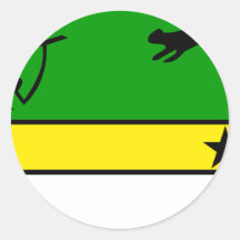Amazonas, Kolumbien Runde Sticker