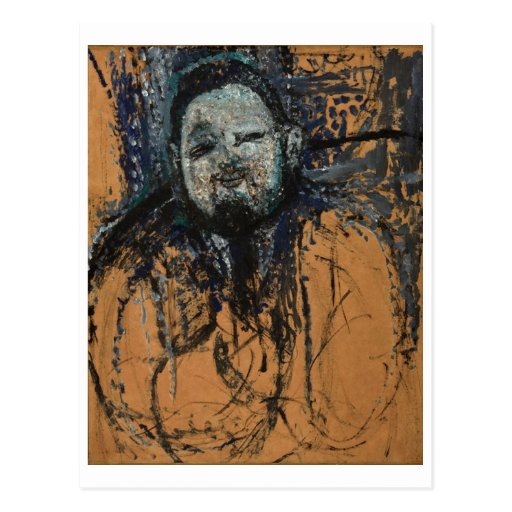 Amedeo Modigliani - Porträt von Diego Rivera 1916 Postkarten