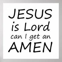 Amen Jesus-Plakat