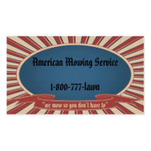 Americanablau Visitenkarten Vorlage