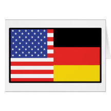 Amerika Deutschland Grußkarten