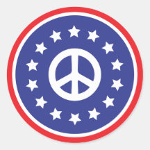 Amerika-Frieden Sticker
