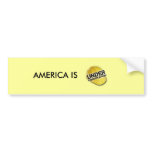 Amerika im Bau autoaufkleber