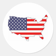 Amerika Runde Aufkleber