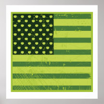Amerikaner Apple kennzeichnen Plakat