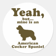 Amerikaner Cocker spaniel Aufkleber