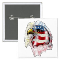 Amerikaner Eagle Anstecknadelbuttons