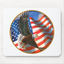 Amerikaner Eagle im Flug Mauspads