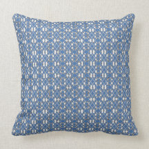 Amerikaner MoJo Pillows abstraktes Schossblau und  Zierkissen