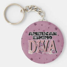 Amerikanische Eskimo-DIVA Schlüsselbänder