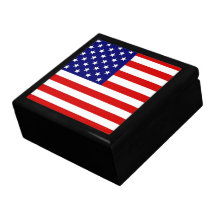 Amerikanische Flagge Modeschmuckschachteln