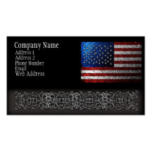 Amerikanische Flagge im Glitter Visitenkarten Vorlagen